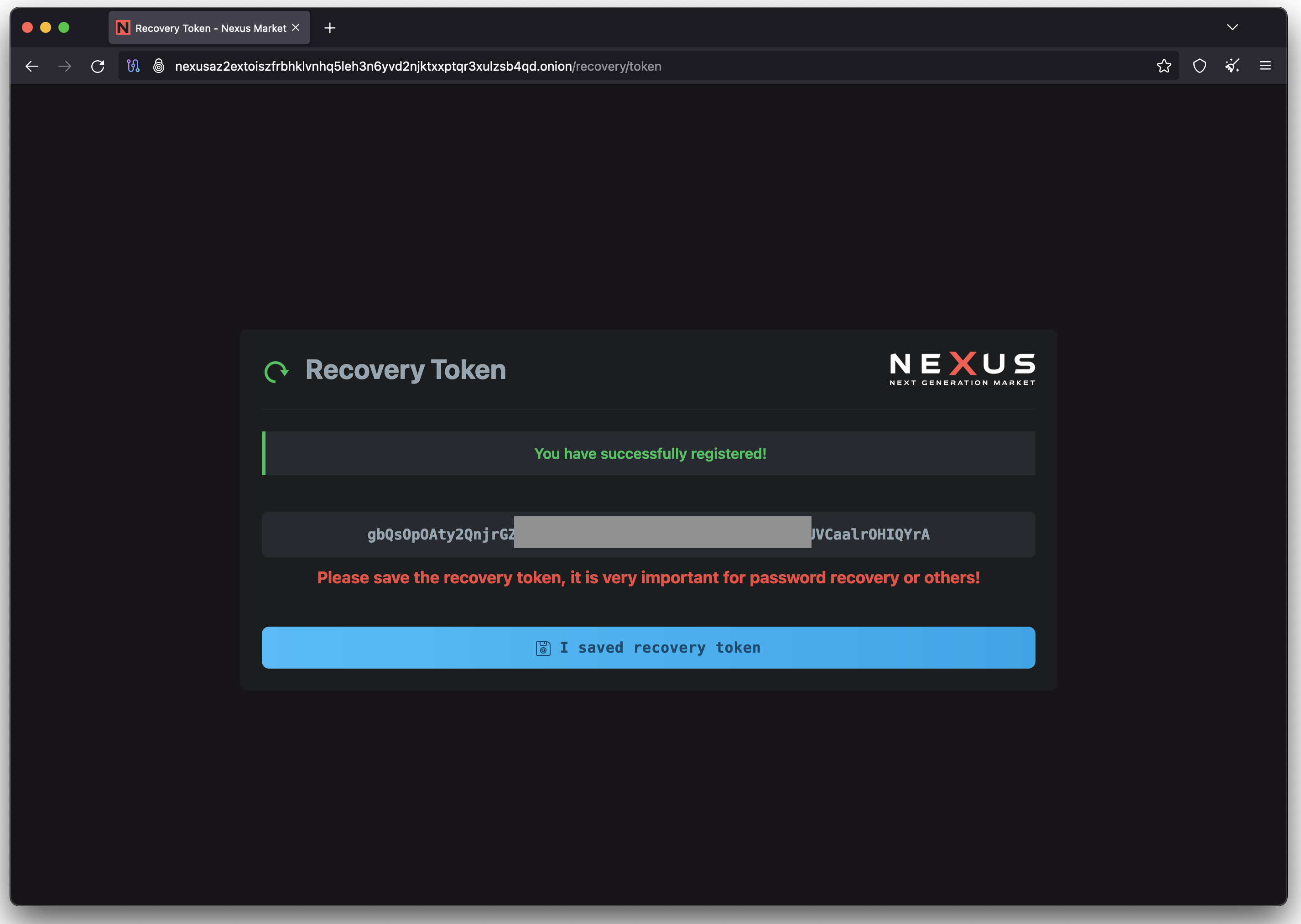 Nexus Register Step 2